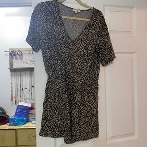 Cheetah Print Romper